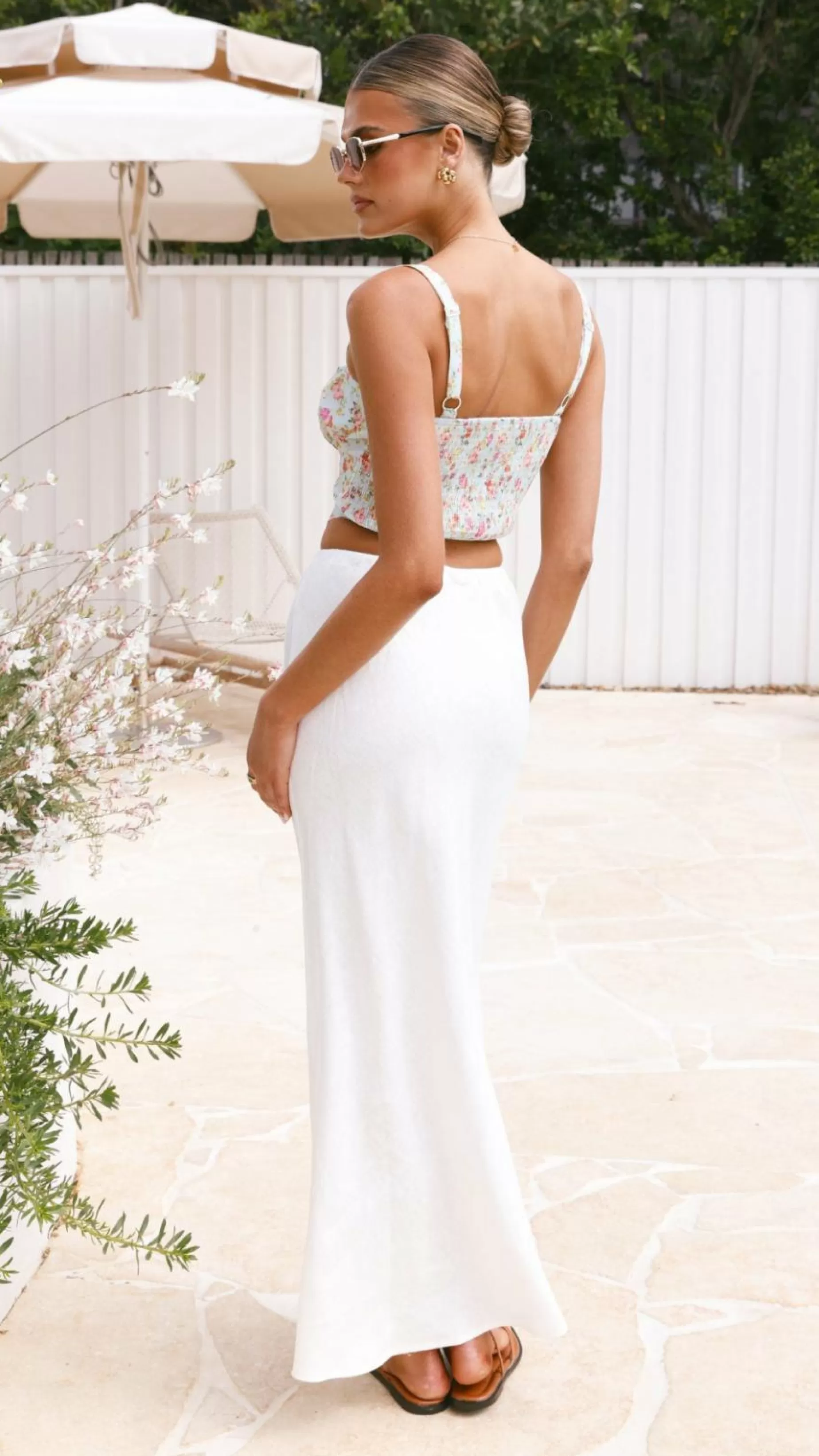 Amani Linen Skirt - | Billy J Clearance