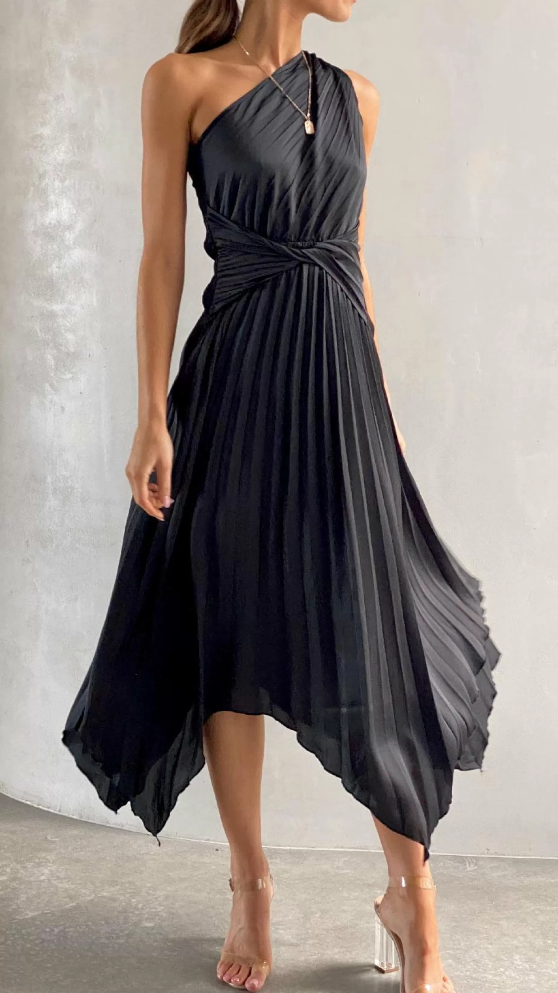 Cali One Shoulder Midi Dress - | Billy J Flash Sale