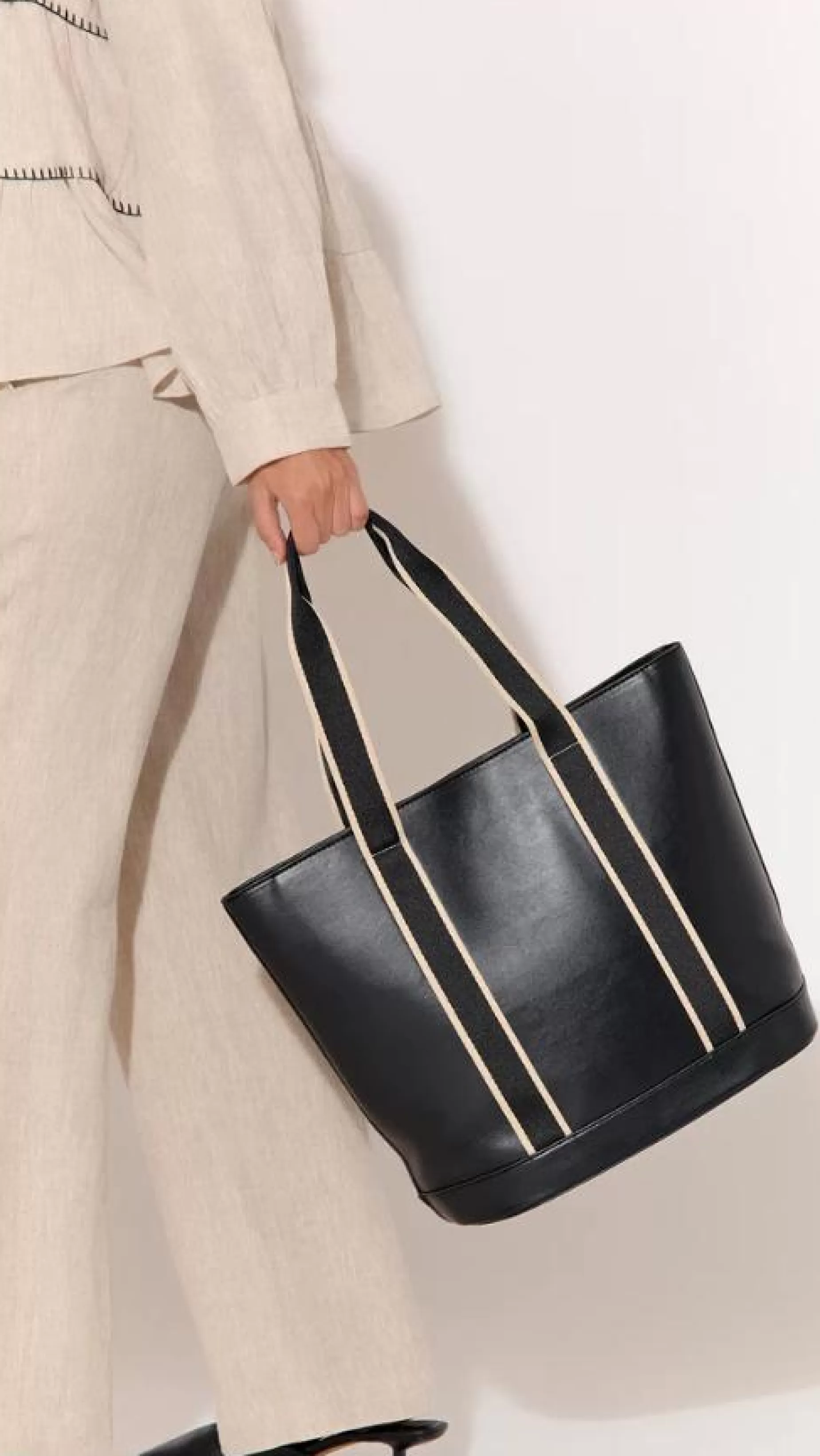 Della Webbing Tote Bag - | Billy J Cheap