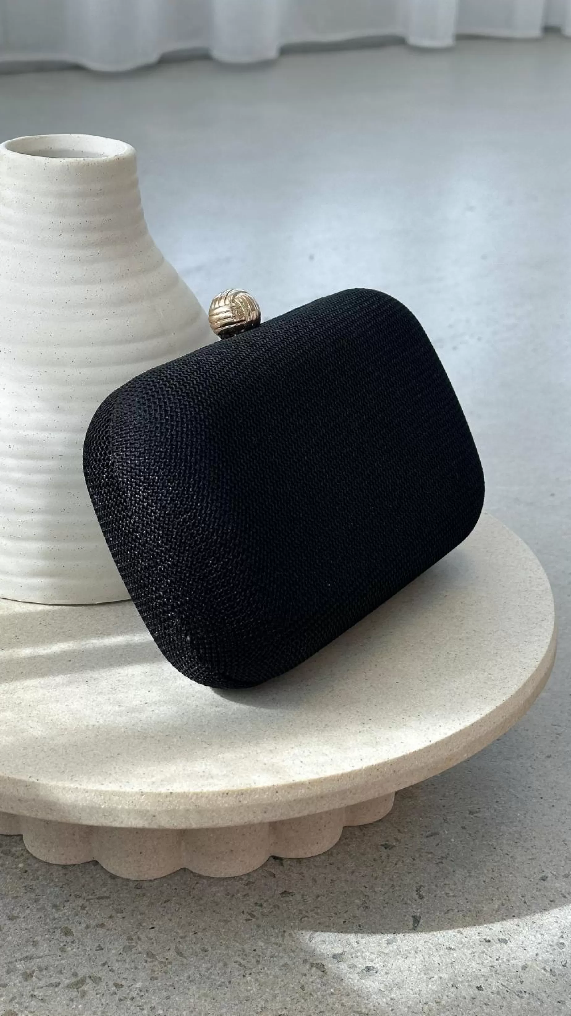 Ella Woven Structured Clutch - | Billy J Best Sale