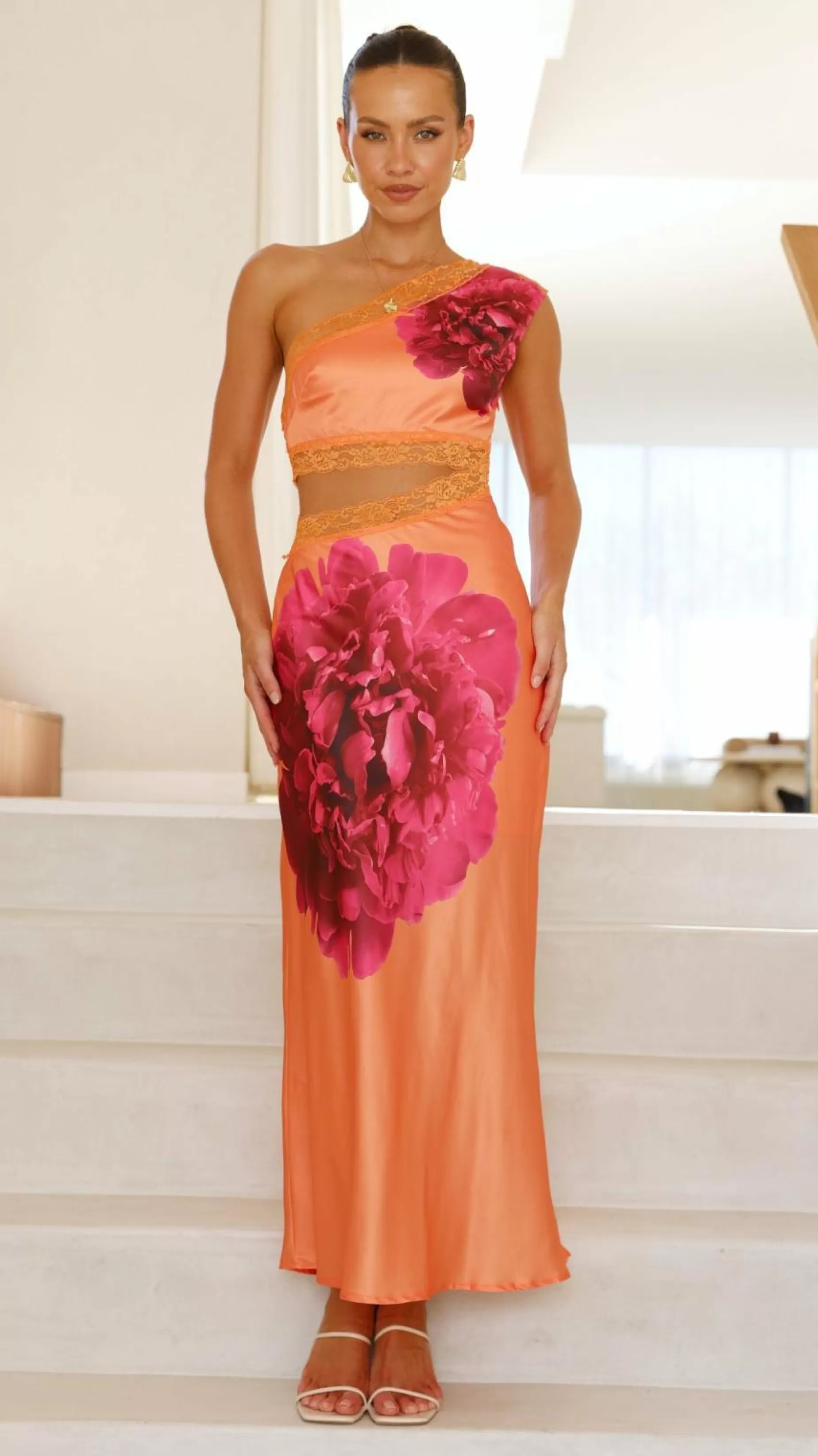 Emily One Shoulder Maxi Dress - | Billy J Store