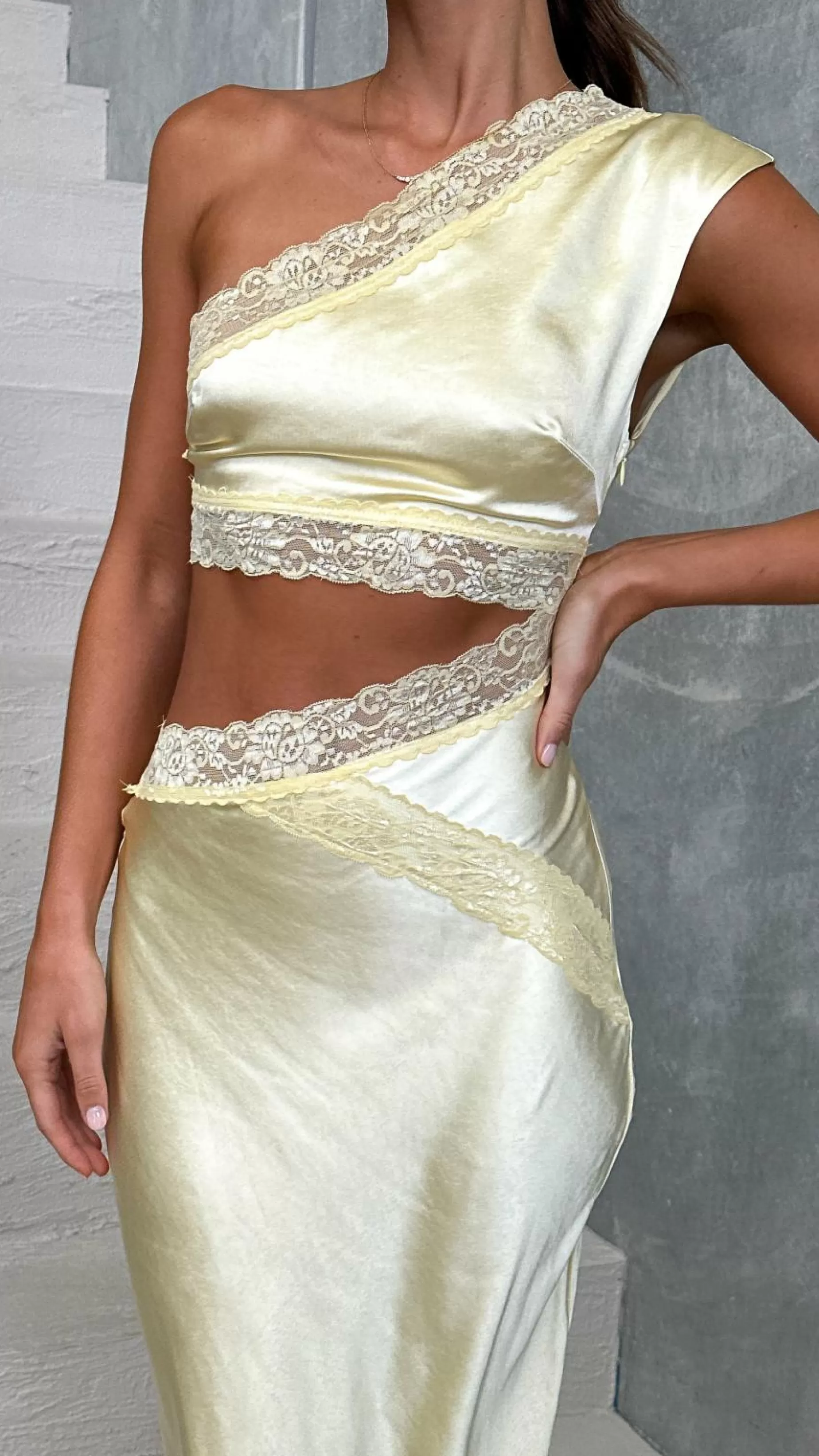 Emily One Shoulder Maxi Dress - | Billy J Sale