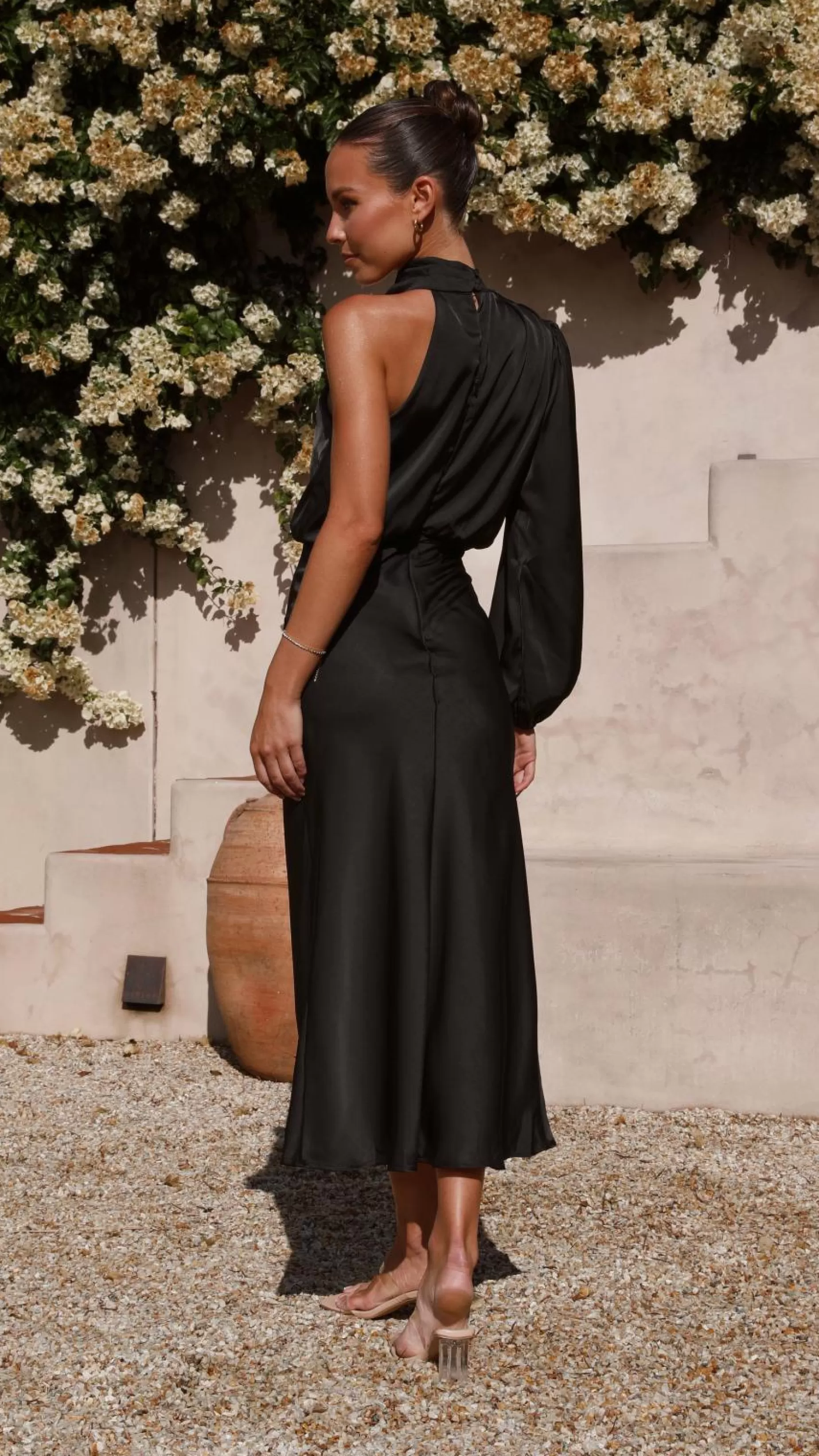 Esther One Shoulder Long Sleeve Dress - | Billy J Discount