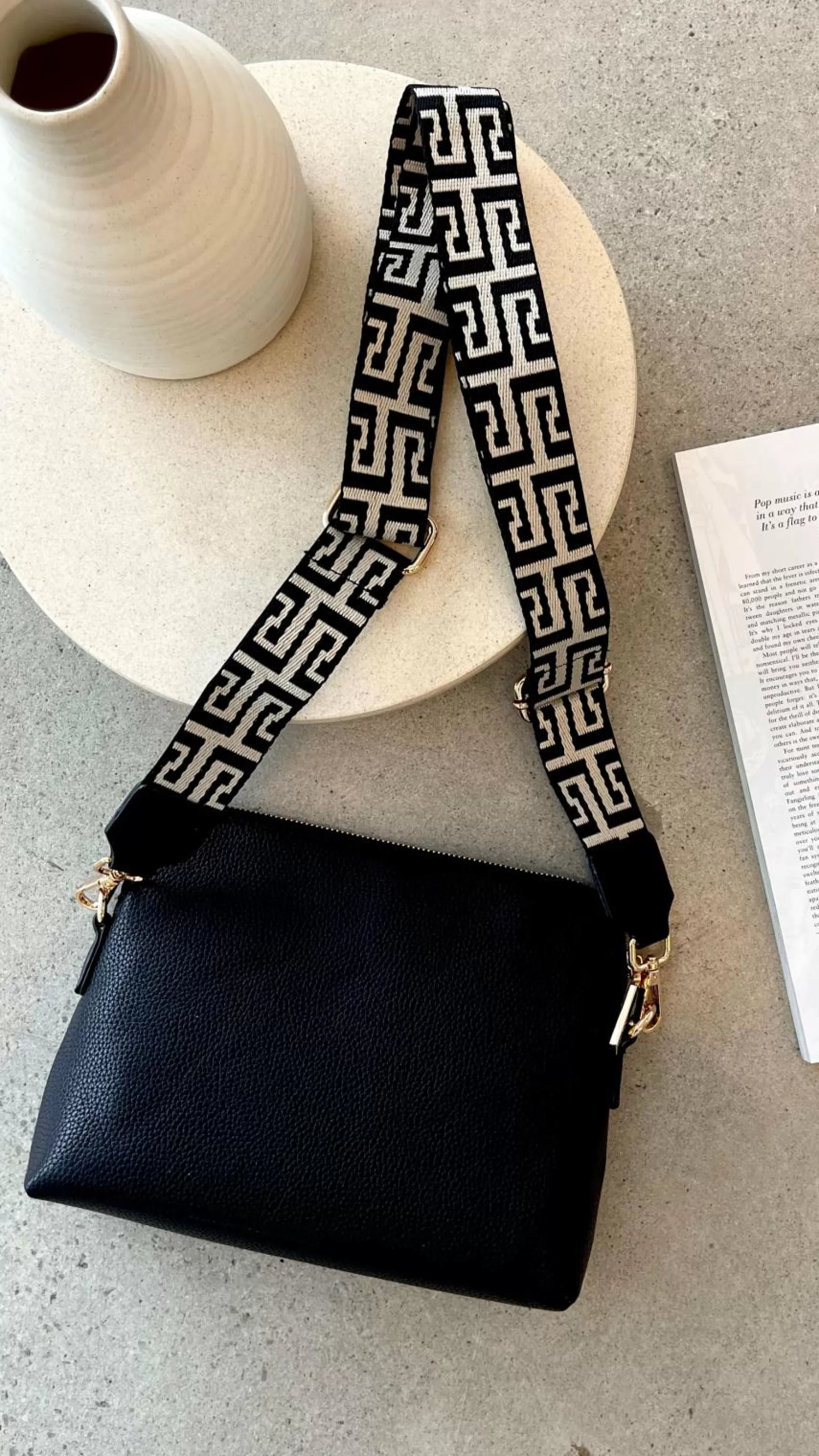 Giselle Geo Webbing Cross Body Bag - | Billy J Outlet