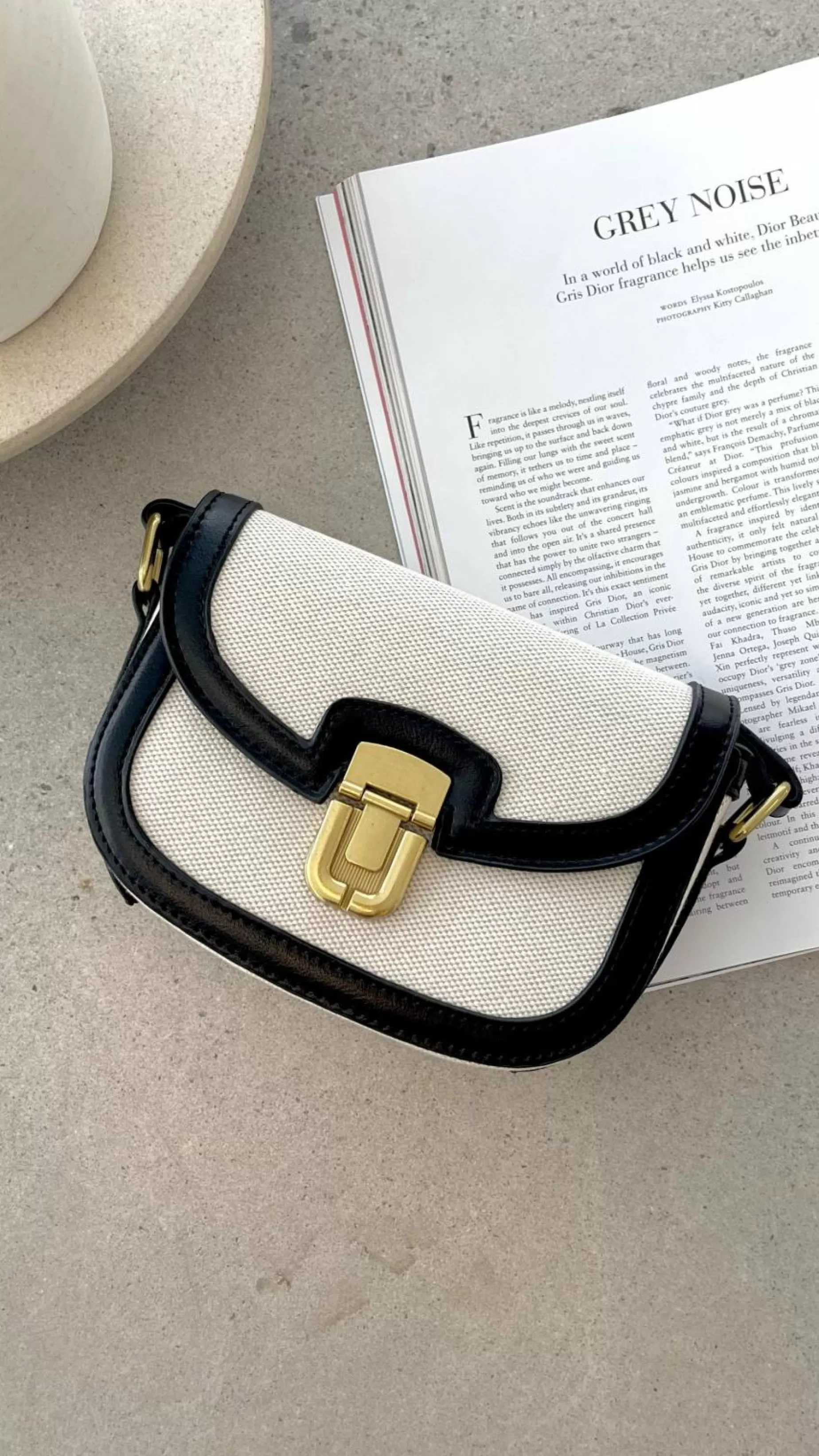 Isobel Fabric Saddle Cross Body Bag - | Billy J Clearance