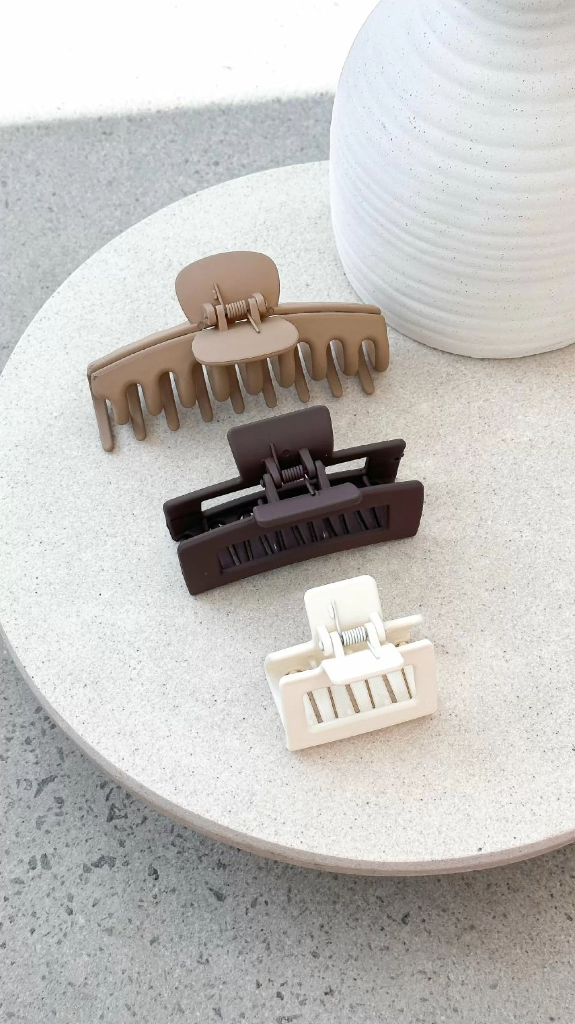 Larna 3 Pack Claw Clips - | Billy J Flash Sale