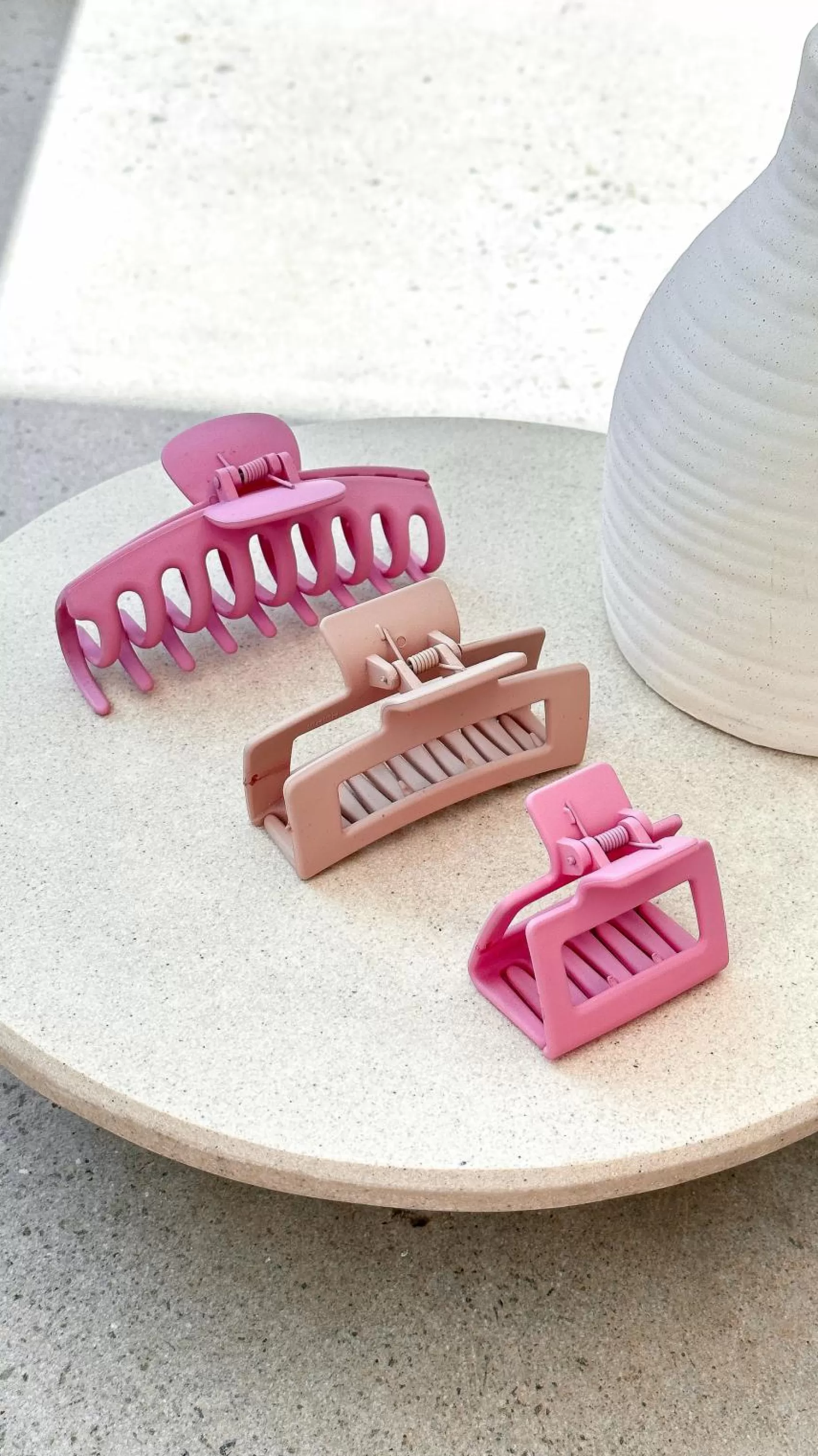 Larna 3 Pack Claw Clips - | Billy J Fashion