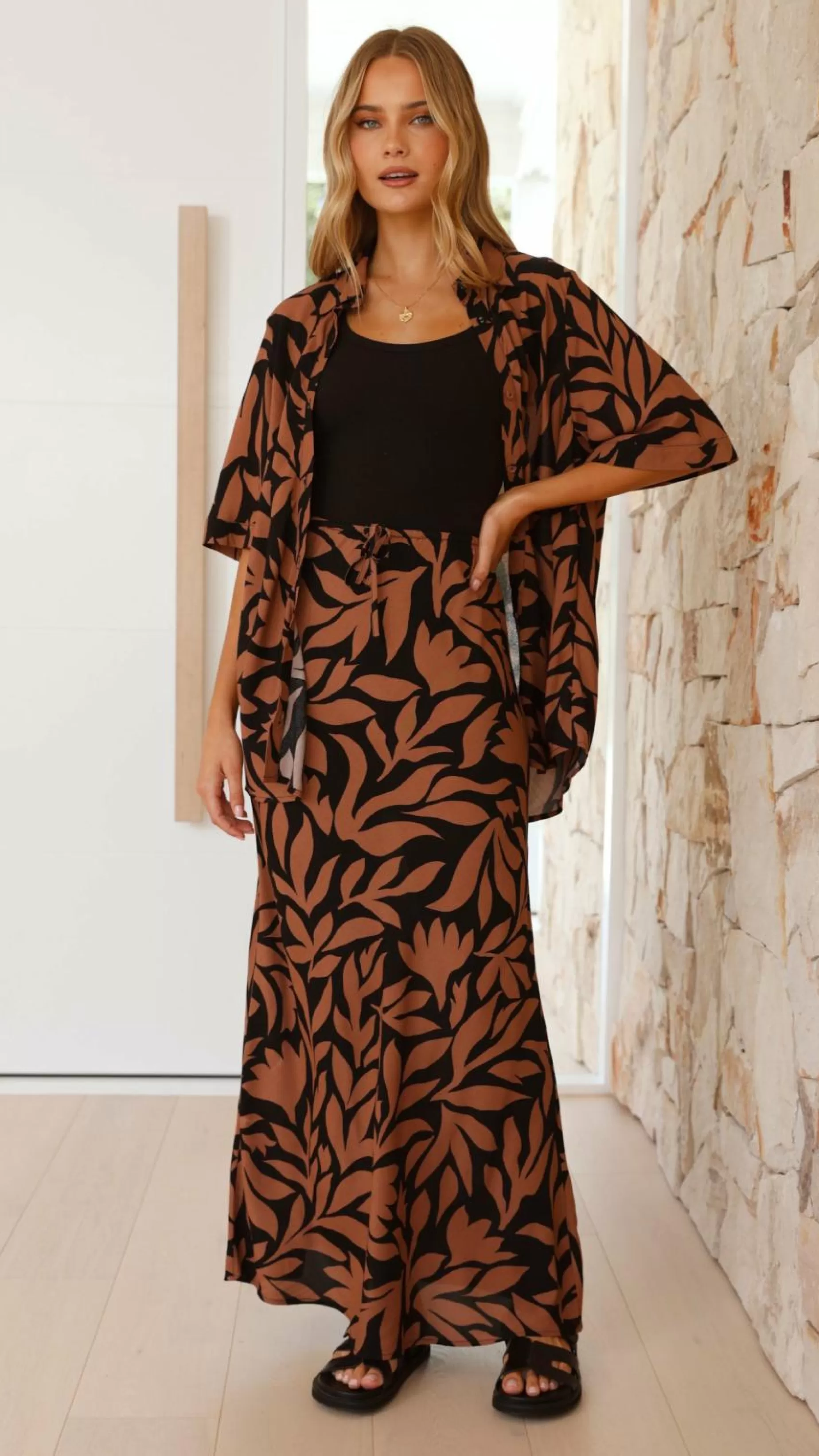 Linda Maxi Skirt - | Billy J Shop