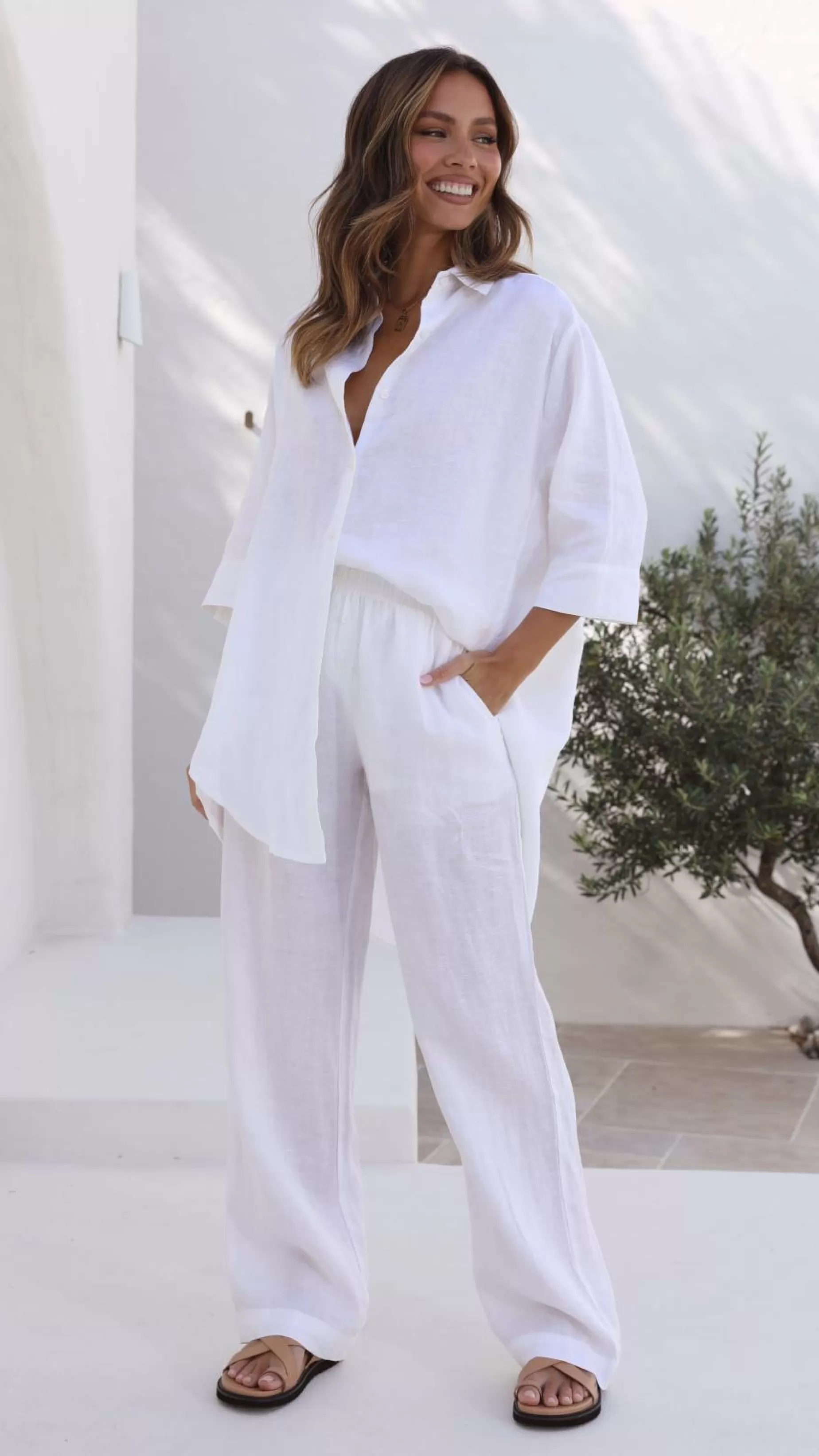 Linen Lounge Pant - | Billy J Hot