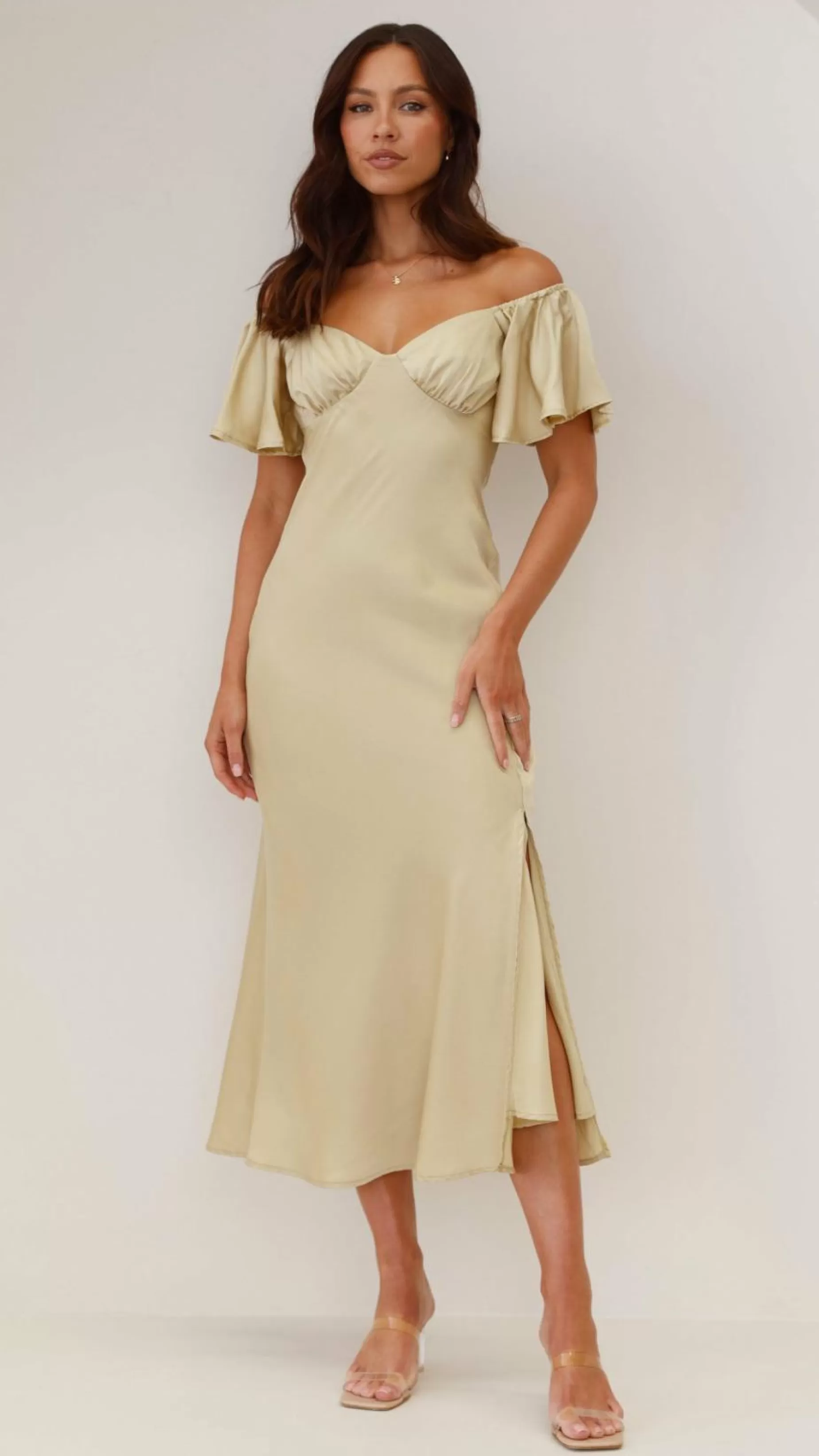 Louisa Midi Dress - | Billy J New