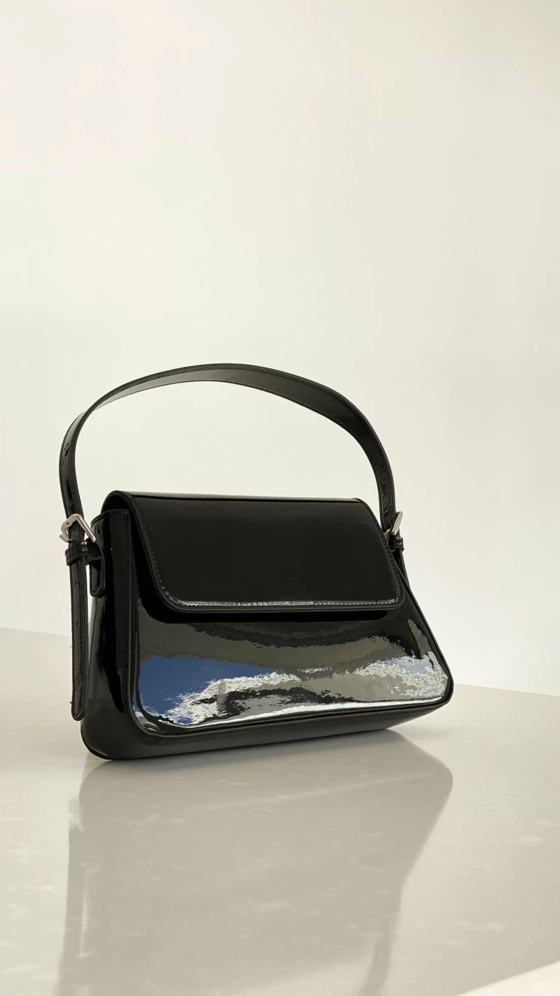 Maisie High Shine Handbag - | Billy J Fashion