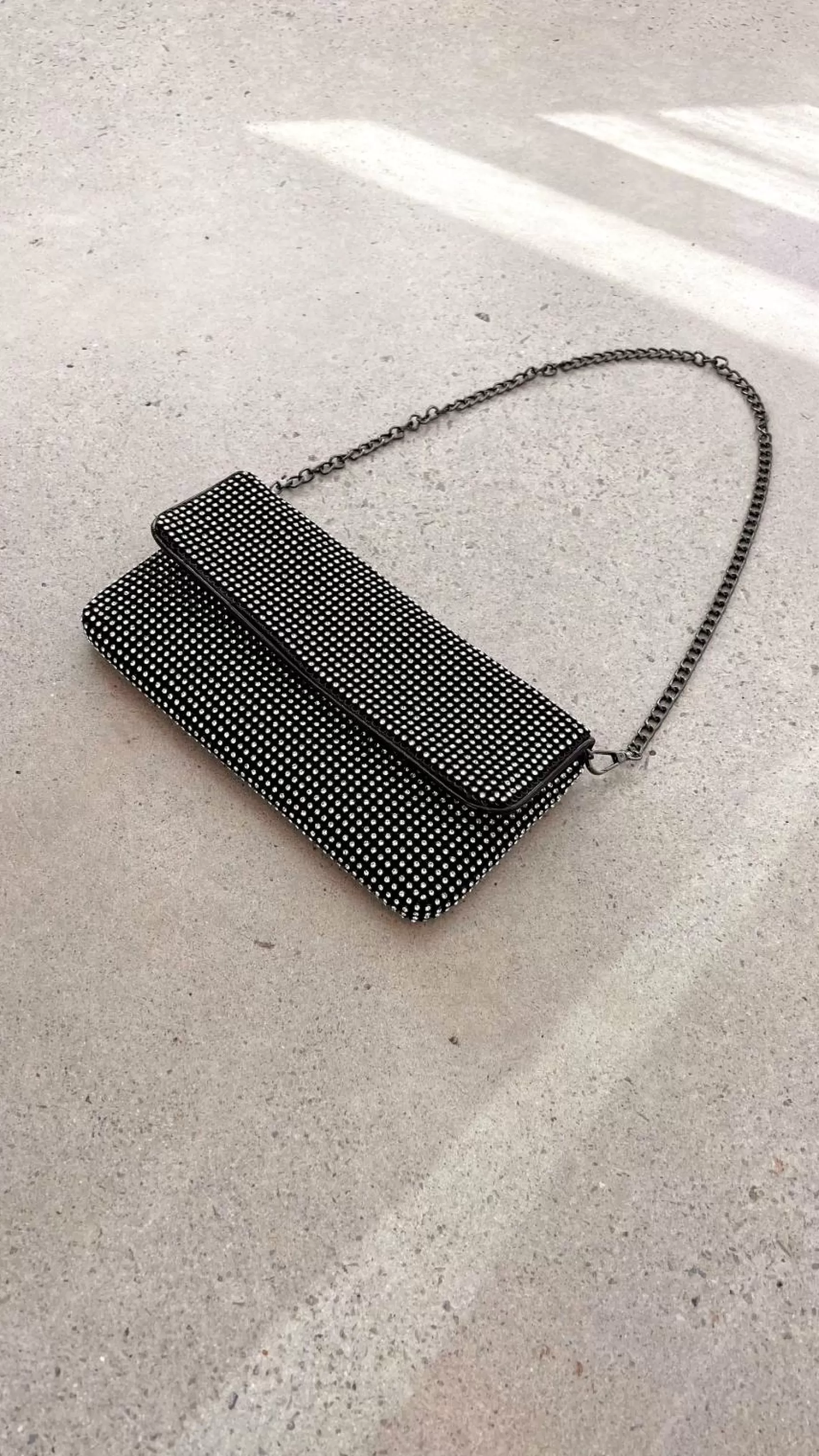 Malia Foldover Diamante Clutch - | Billy J Sale