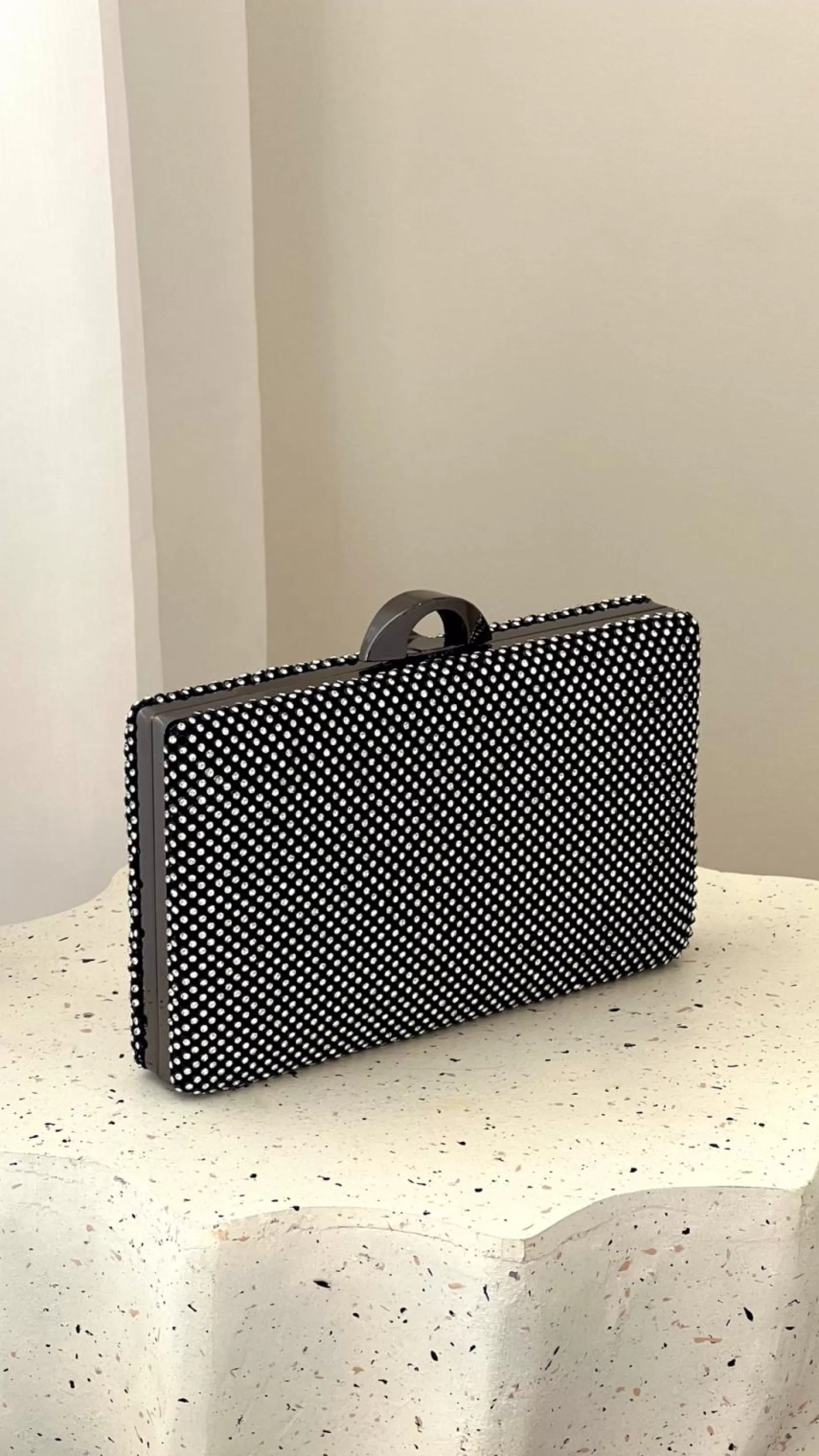 Mariah Diamante Structured Clutch - | Billy J Cheap