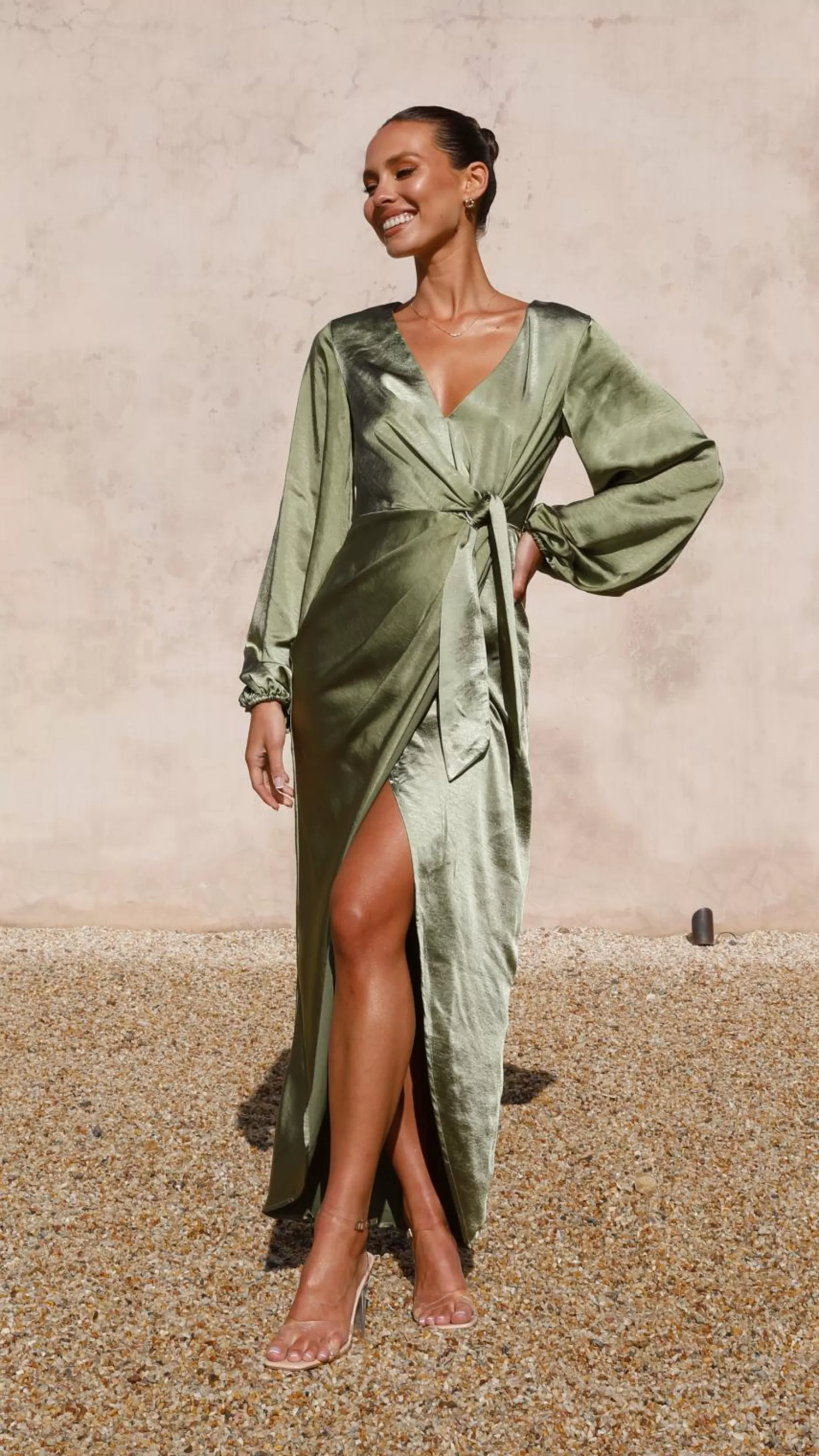 Naomi Long Sleeve Maxi Dress - | Billy J Store