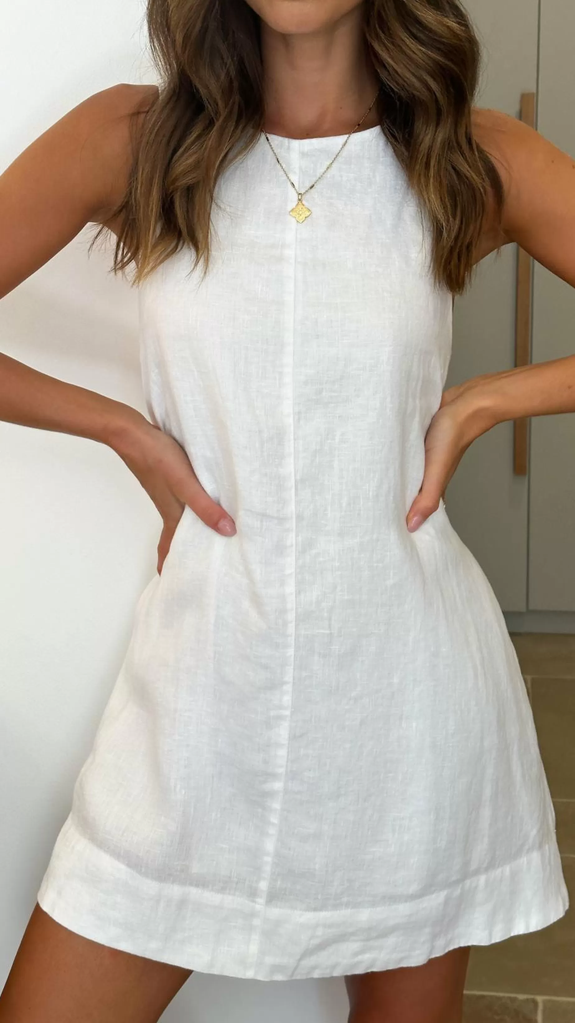 Nemi Linen Dress - | Billy J Fashion