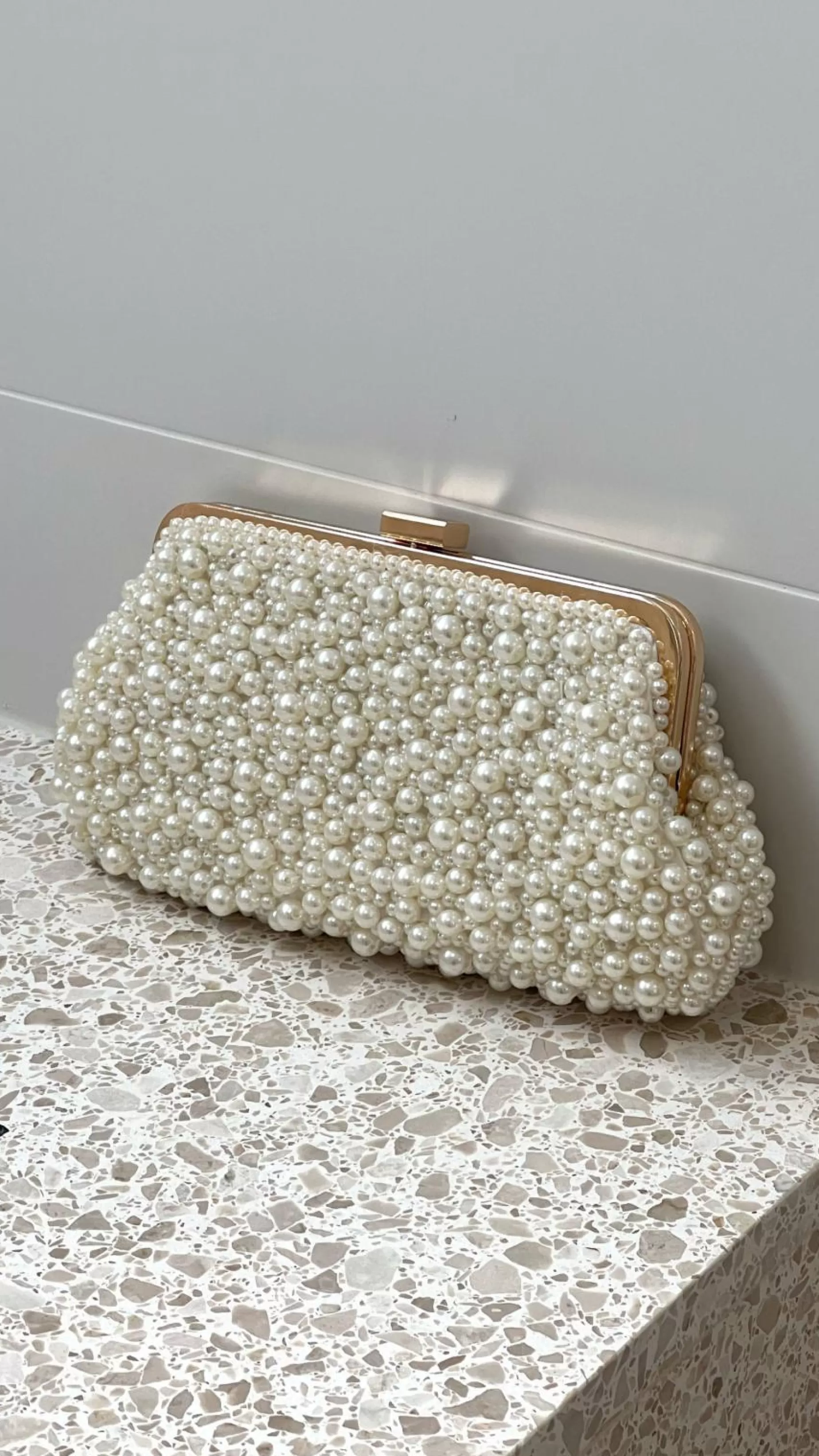 Norma Jean Faux Pearl Clutch - | Billy J Discount