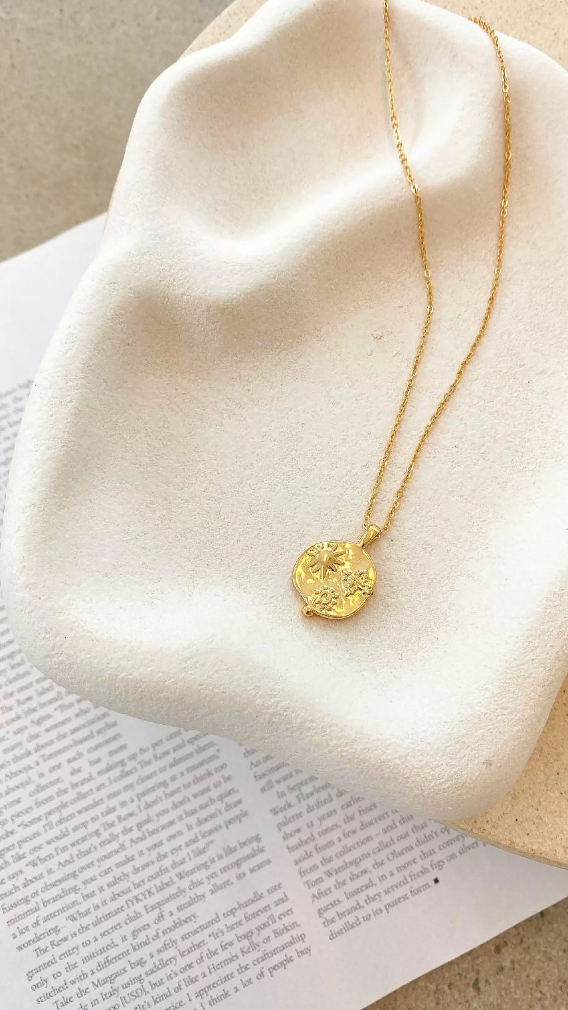 Ocean Coin Charm Necklace - | Billy J Flash Sale