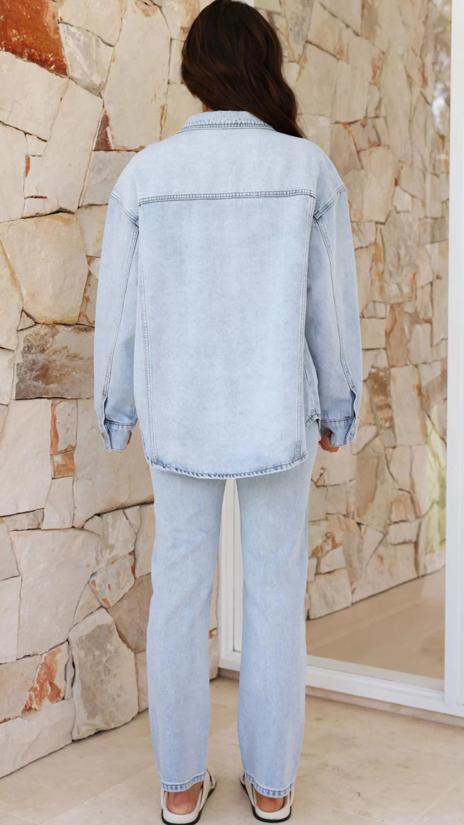 Organic Denim Jacket - | Billy J Flash Sale