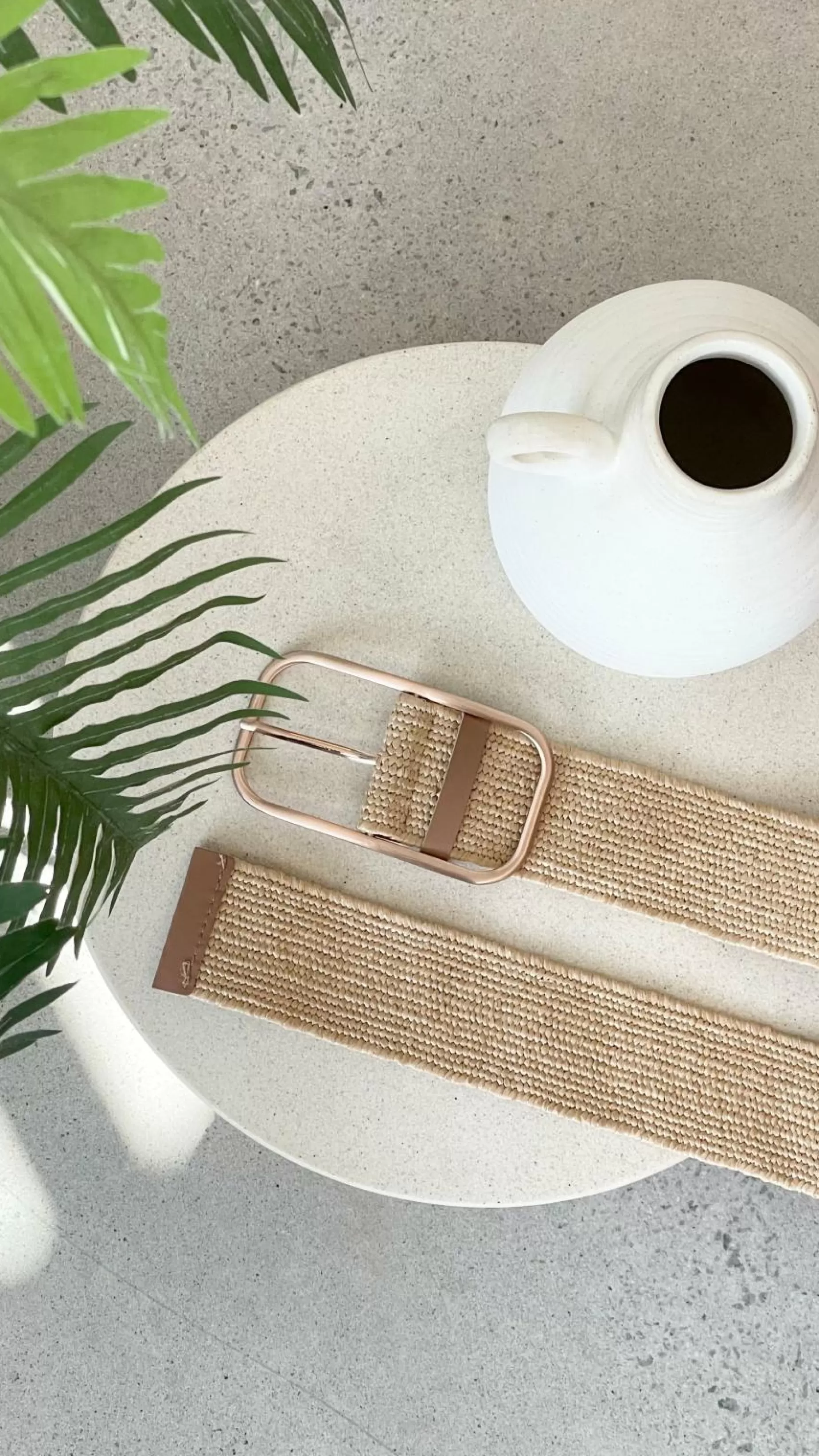 Oval Metal Buckle Stretch Belt - | Billy J Discount