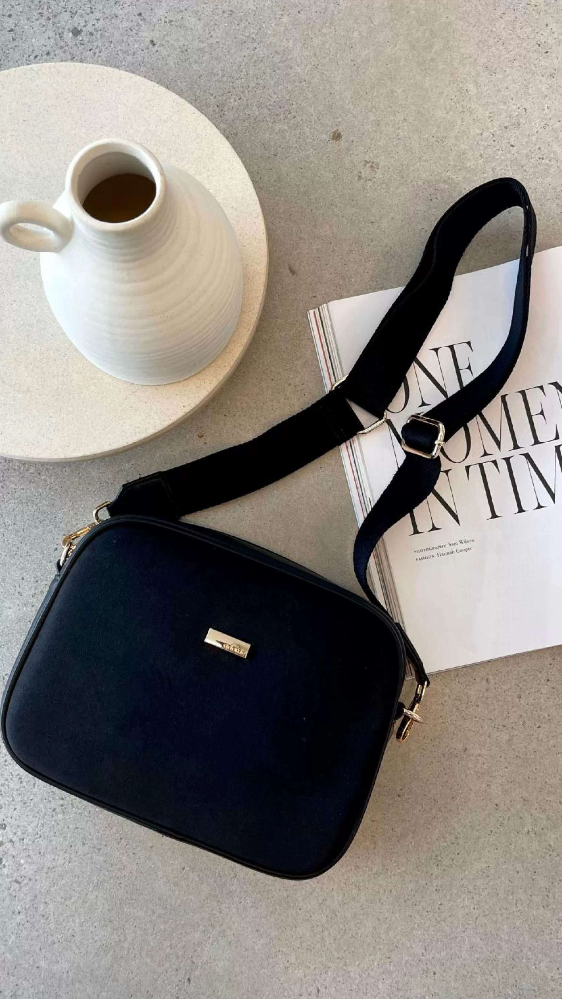 Paloma Suede Camera Bag - | Billy J Shop