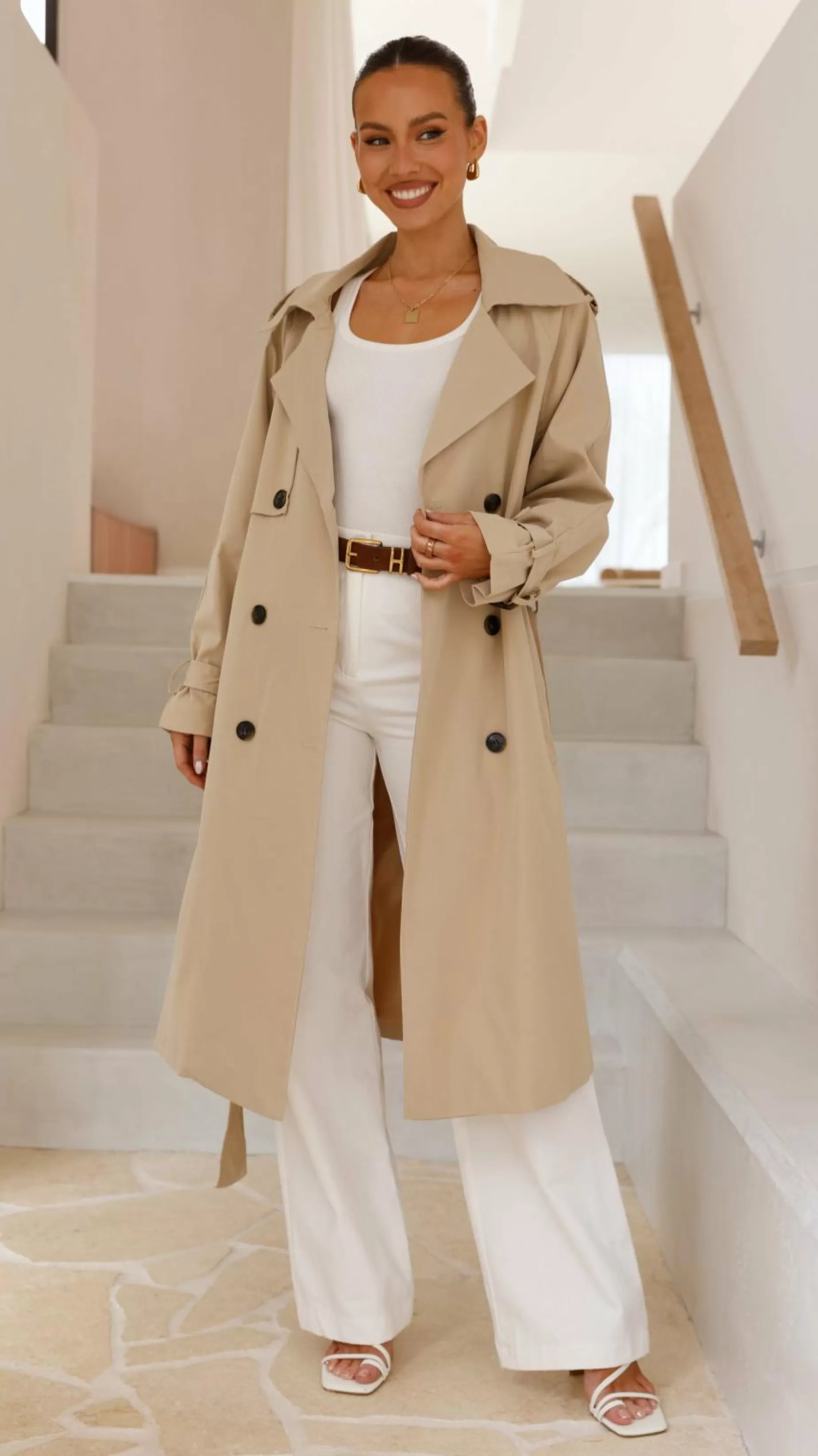 Samara Trench Coat - | Billy J Shop