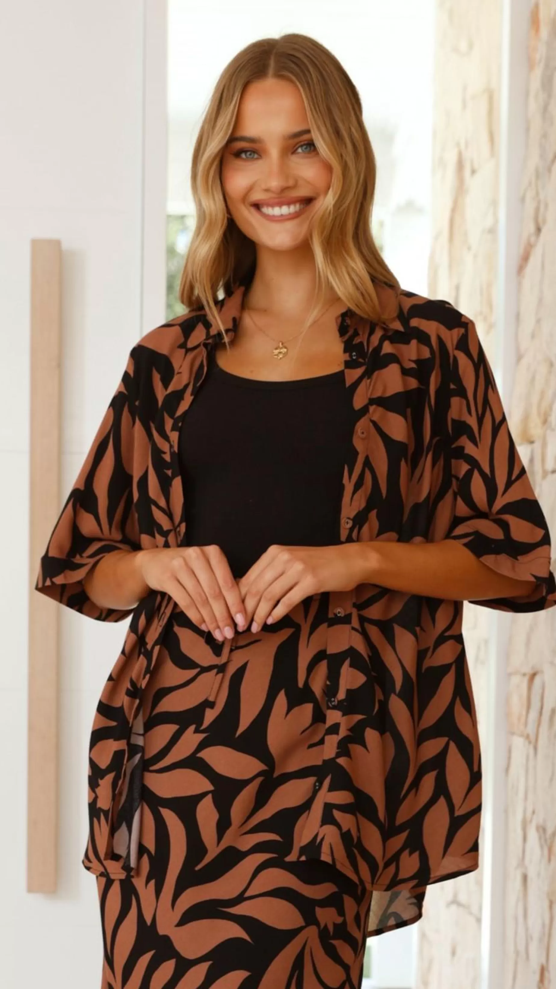 Tyler Button Up Shirt - | Billy J Discount