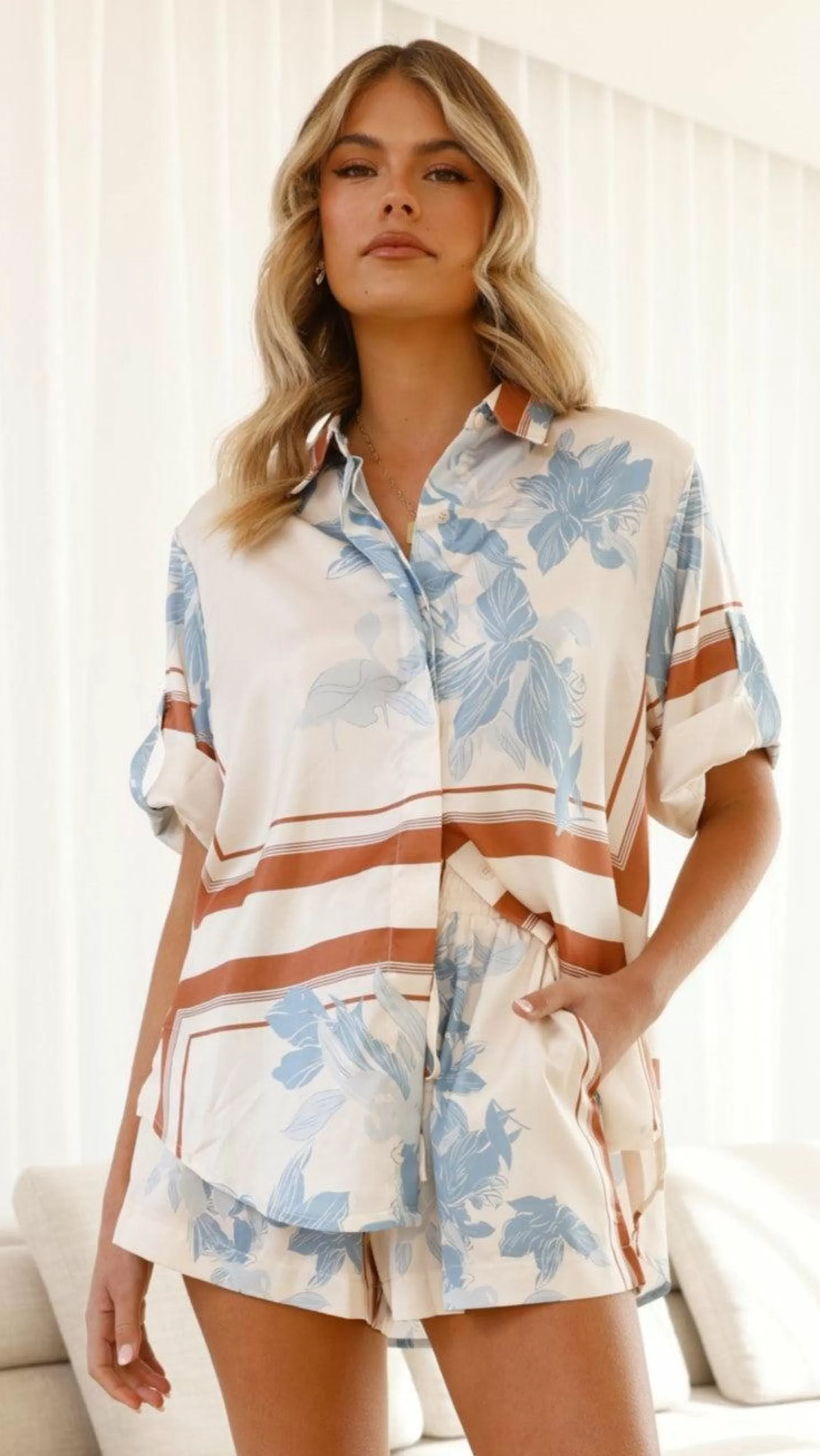 Vallerie Button Up Shirt - | Billy J Shop