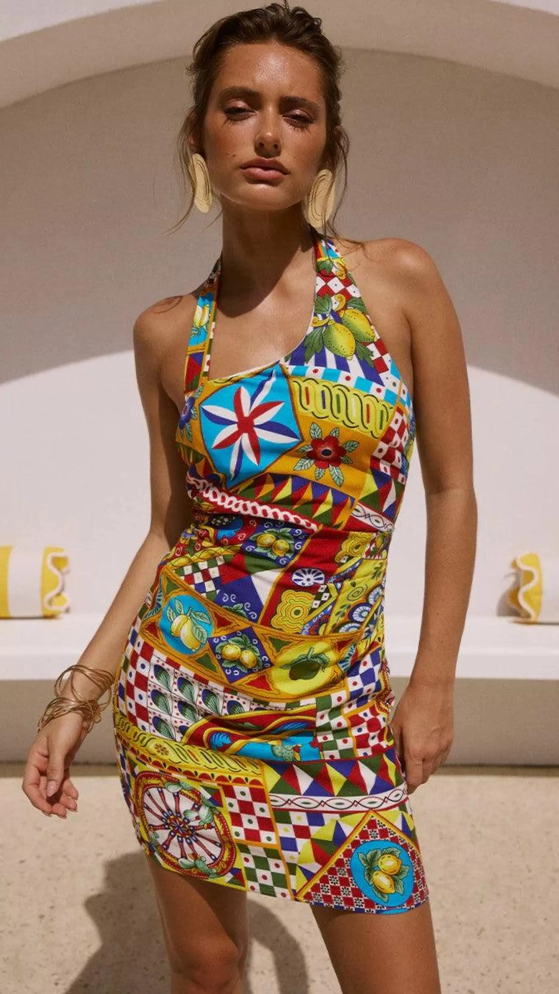 Venus Halter Mini Dress - | Billy J New