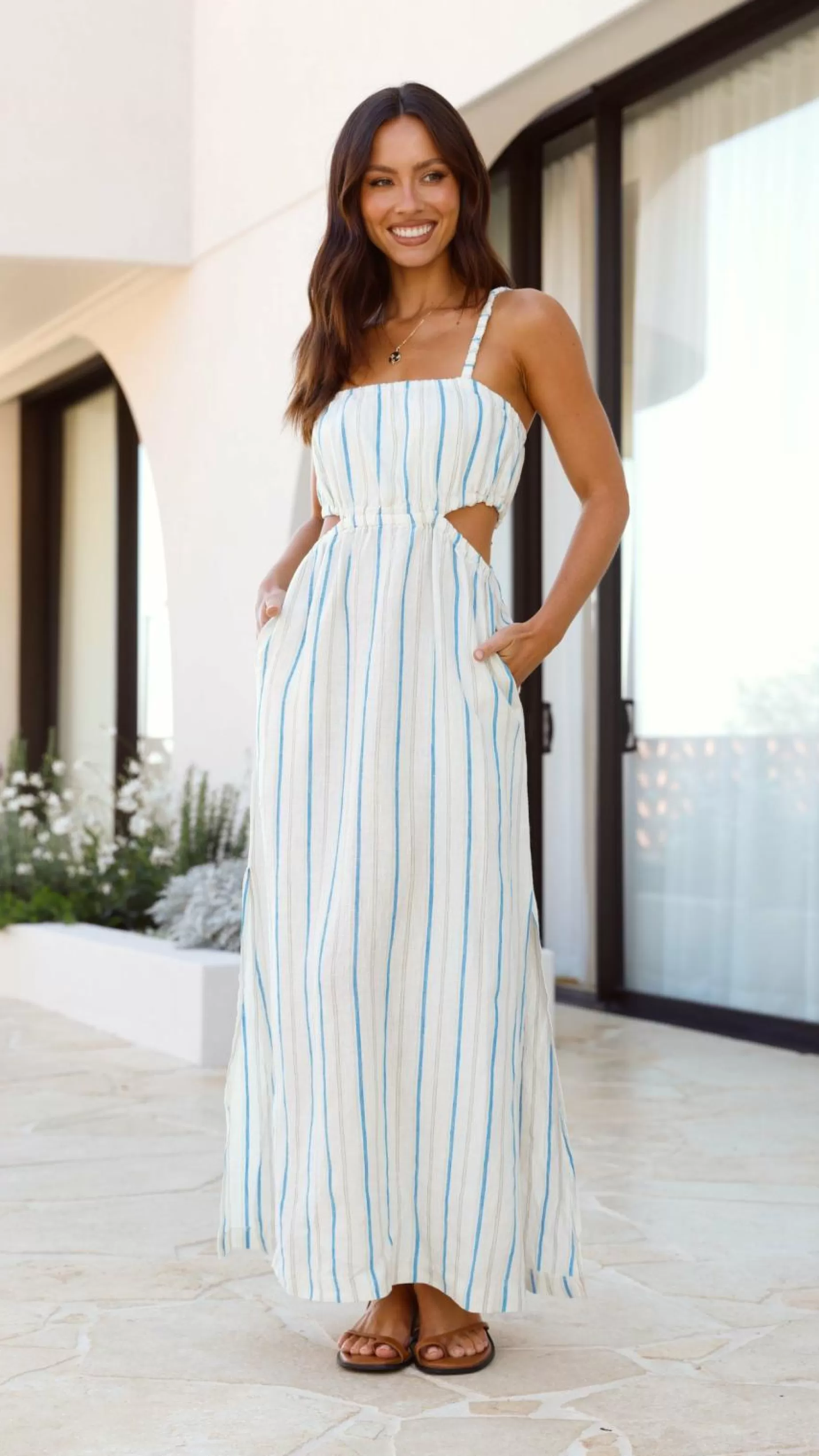 Yin Linen Dress - | Billy J Outlet